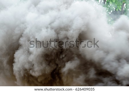 Black smoke cloud,Motion of Smog as abstract background.