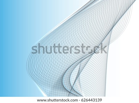 Abstract wave background advertising vector shiny colorful line blue