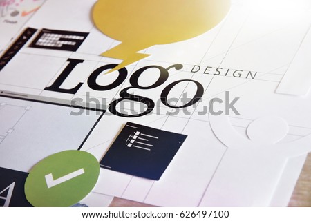 Logo design. Concept for website and mobile banner, internet marketing, social media and networking, branding, marketing material.