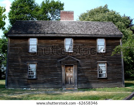 The birthplace of President John Adams in Quincy, MA Royalty-Free Stock Photo #62658346