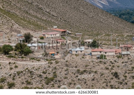 Small settlement near Tilcara village, Argentina