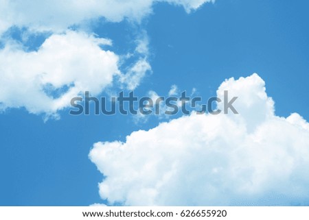 Blue sky with clouds (cloud)