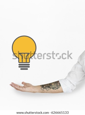 Light Bulb Ideas Creative Icon Graphic