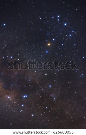 Scorpio constellation and the center of the milky way galaxy