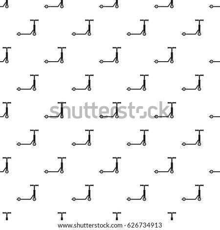 Scooter pattern seamless in simple style vector illustration