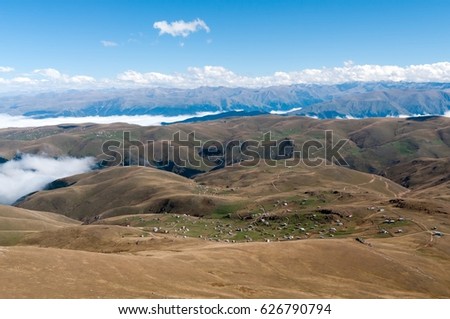 Mount Madur and plateaus around named as Cosk,Limonsuyu,Sultanmurat,Tasli Surmene district of Trabzon city Turkey.
