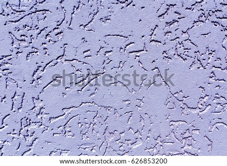 Blue color plaster wall patten. Abstract background and texture for design.