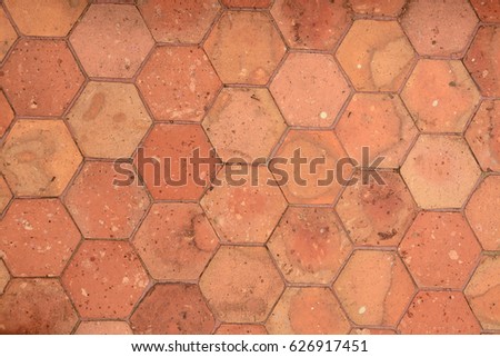 Brick clay Floor Royalty-Free Stock Photo #626917451