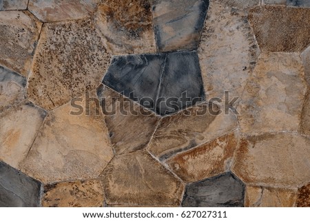 Ancient stone wall texture or ancient stone wall texture background