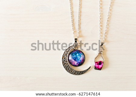 Women's pendant -the moon Royalty-Free Stock Photo #627147614
