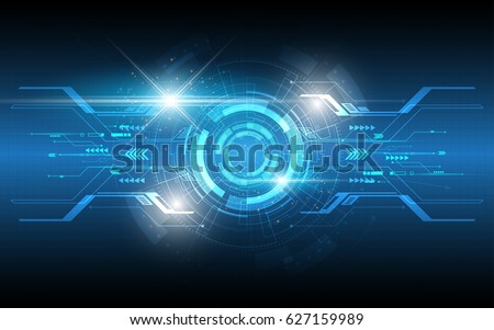 Futuristic abstract technology background innovation concept vector illustration Royalty-Free Stock Photo #627159989