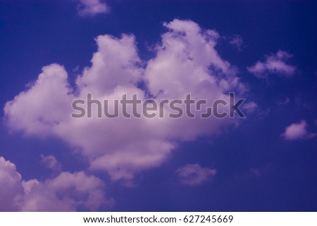 texture of clouds on the blue sky, weather forcast
