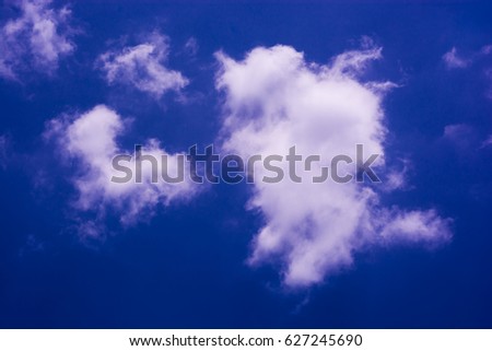 texture of clouds on the blue sky, weather forcast