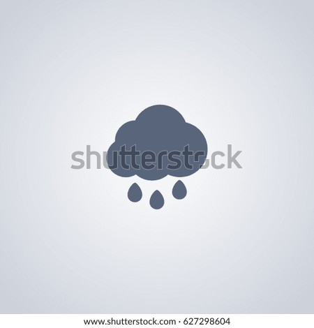 Rain vector icon, Cloud vector icon