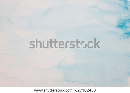 blue water colour painted background