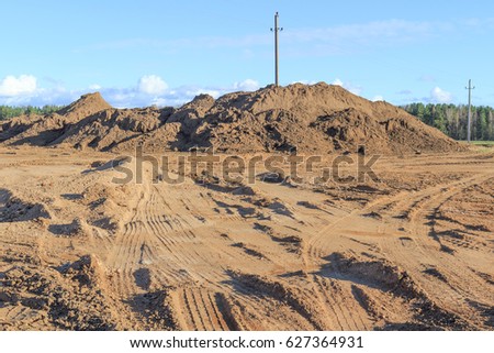 Preparations for the construction site Royalty-Free Stock Photo #627364931