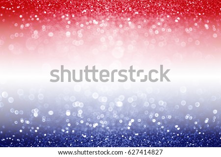 Abstract patriotic red white and blue glitter sparkle background for voting, memorials, labor day and elections Royalty-Free Stock Photo #627414827
