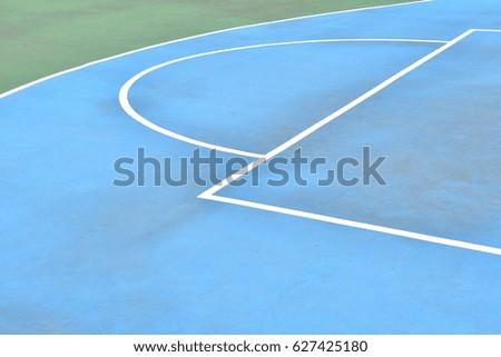 Outdoor public basketball court in japan.