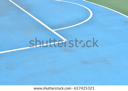 Outdoor public basketball court in japan.