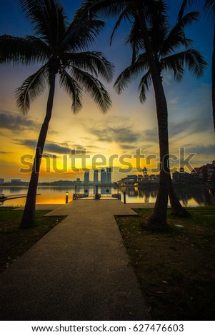 Beautiful Sunrise At Putrajaya Lake