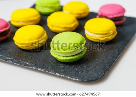 Multicolored macaroons