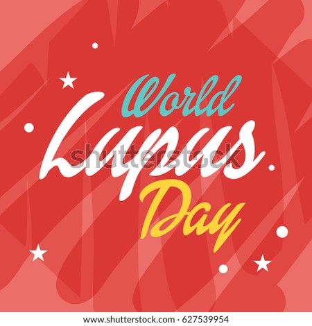 Vector illustration of a Banner for World Lupus Day.