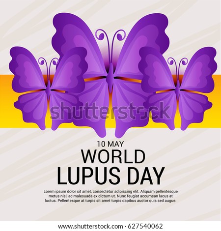 Vector illustration of a Banner for World Lupus Day.