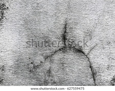 Dirty dark white concrete crack wall texture