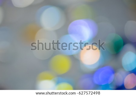 Bubble bokeh , Elegant blurred light bokeh with pastel color gradient background and copyspace on central of image, using for business media presentation or desktop wallpaper