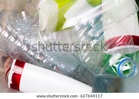 Picture of utilized PET bottles