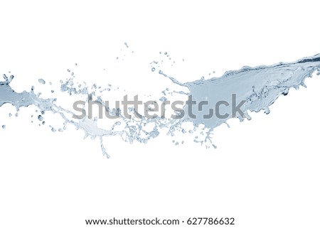 Water splash,water splash isolated on white  background,water