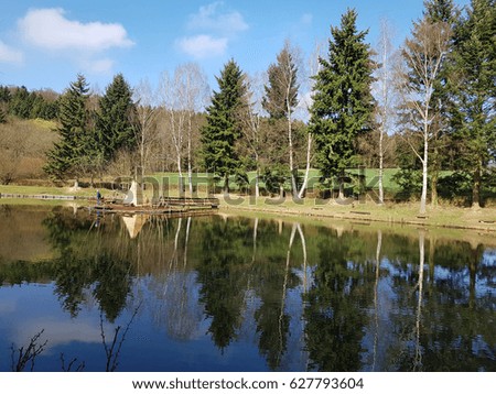 Pond, fish pond Royalty-Free Stock Photo #627793604