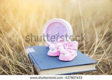 Alarm Clock And Book.