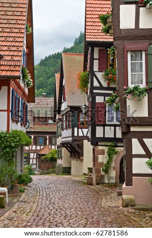 The village of Schiltach in the Black Forest, Germany Royalty-Free Stock Photo #62781586