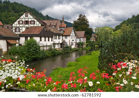The village of Schiltach in the Black Forest, Germany Royalty-Free Stock Photo #62781592
