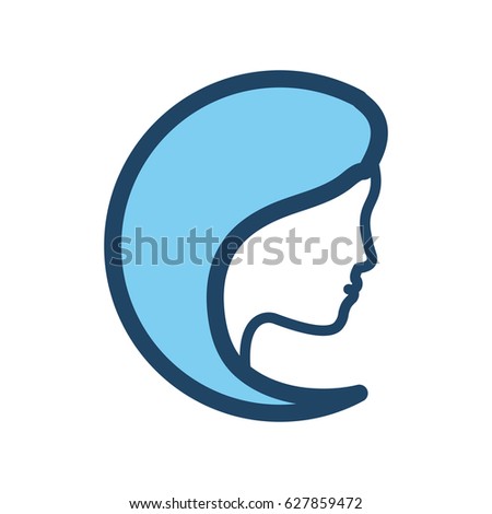 Women head silhouette