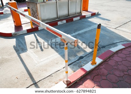 Barrier Gate Automatic system for security.