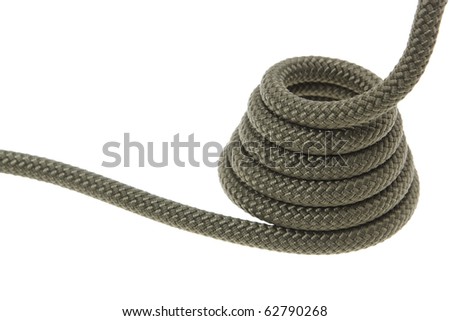 Rope cone. Isolated on white background