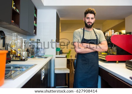 Portrait of a young barista 