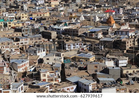 Leh city, Jummu, Ladakh, India 