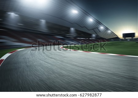 Motion Speed racing track Royalty-Free Stock Photo #627982877