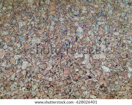 Cork wall texture, wood background