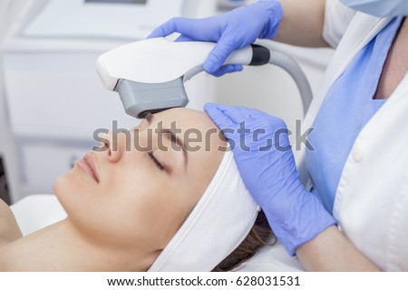 Anti-aging treatment,  laser process, photo skin therapy
