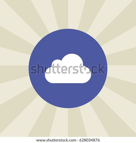 cloud icon. sign design. background