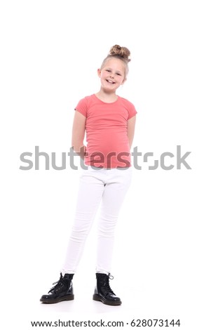 Portrait of a beautiful little girl