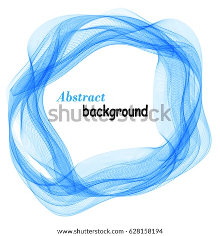 Abstract background with blue circle