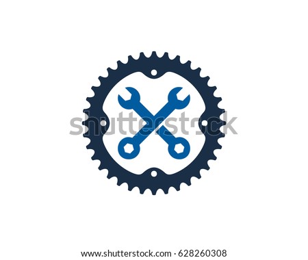 Bike Repair Icon Logo Design Element