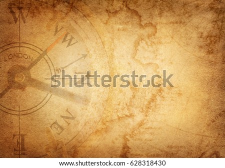 Survival, exploration and nautical theme grunge background
