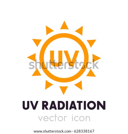 UV radiation vector icon Royalty-Free Stock Photo #628338167