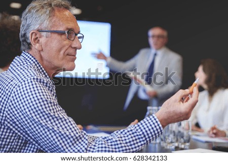 Business coworker discussing during meeting 